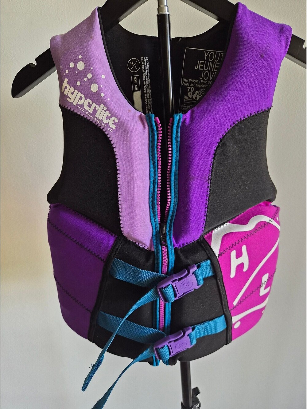 Hyperlite Youth Life Jacket Vest for Water Sports - Size 70 0175